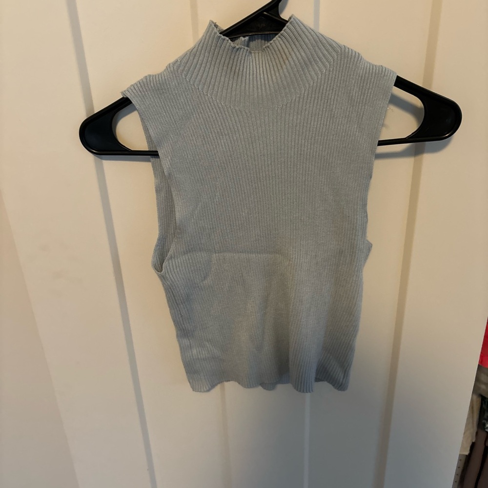 Light blue tank top sweater from Jolie and J brand.